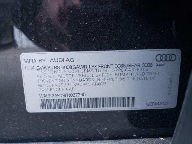 Photo 9 VIN: WAUK2AFD9FN027290 - AUDI S8 