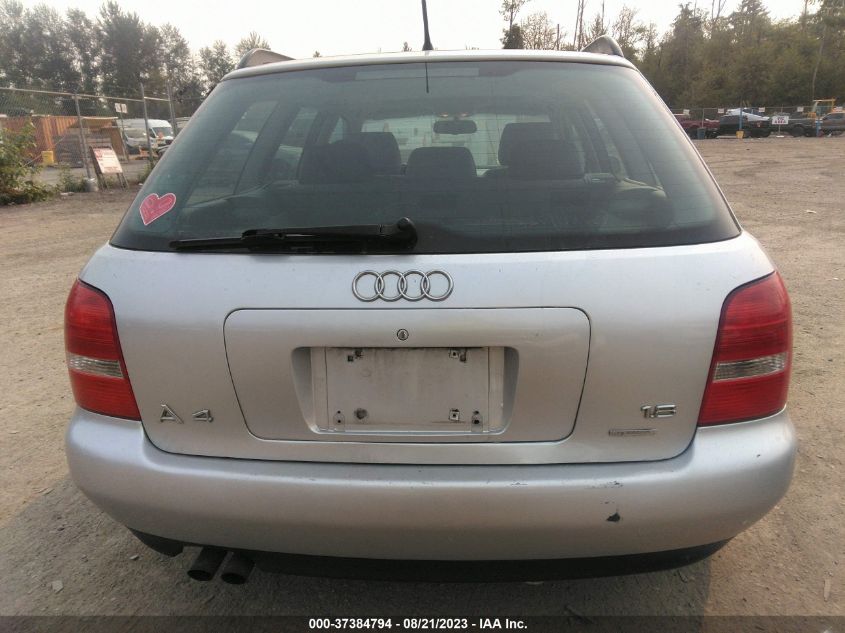 Photo 15 VIN: WAUKC68D01A001605 - AUDI A4 