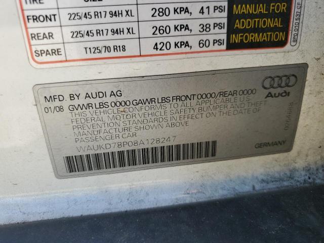 Photo 11 VIN: WAUKD78P08A128247 - AUDI A3 S-LINE 