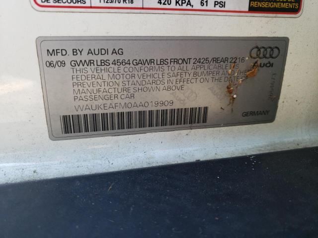 Photo 11 VIN: WAUKEAFM0AA019909 - AUDI A3 PREMIUM 