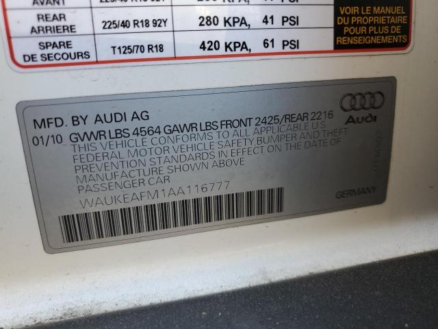 Photo 9 VIN: WAUKEAFM1AA116777 - AUDI A3 PREMIUM 