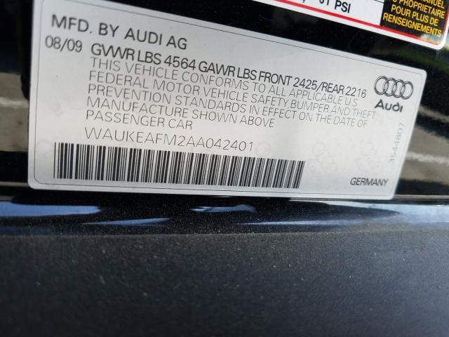 Photo 9 VIN: WAUKEAFM2AA042401 - AUDI A3 PREMIUM 