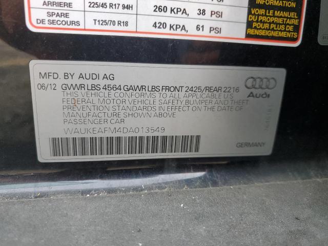 Photo 12 VIN: WAUKEAFM4DA013549 - AUDI A3 PREMIUM 