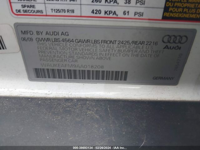 Photo 8 VIN: WAUKEAFM9AA018208 - AUDI A3 