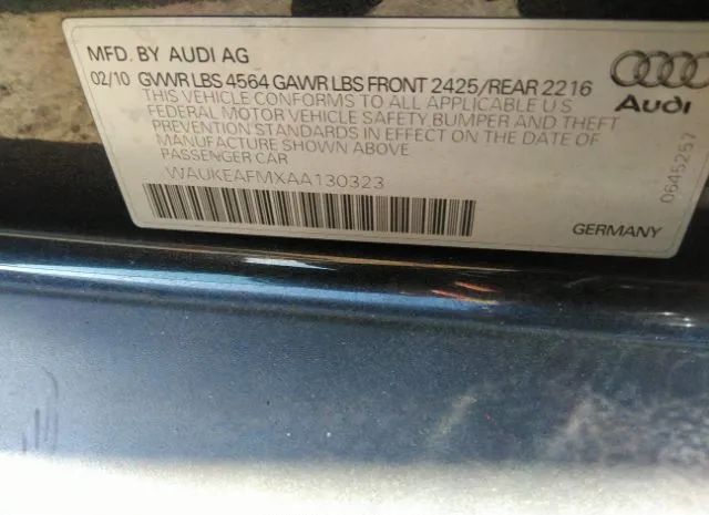 Photo 8 VIN: WAUKEAFMXAA130323 - AUDI A3 