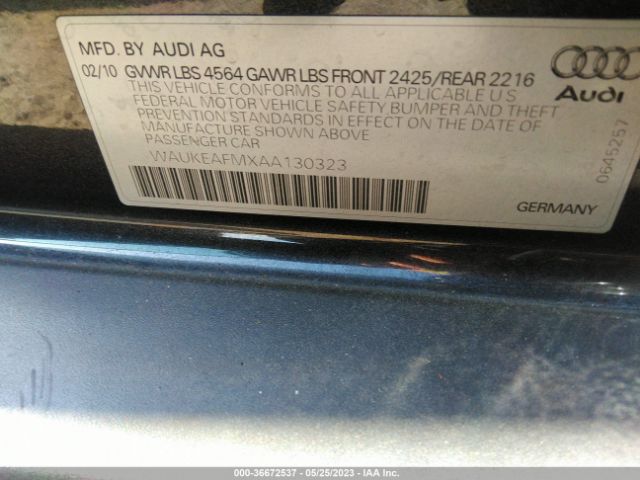 Photo 8 VIN: WAUKEAFMXAA130323 - AUDI A3 