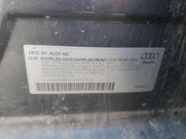 Photo 12 VIN: WAUKF58E55A497937 - AUDI A4 