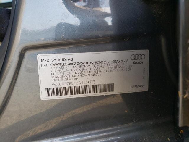 Photo 11 VIN: WAUKF78E18A121607 - AUDI A4 2.0T AV 