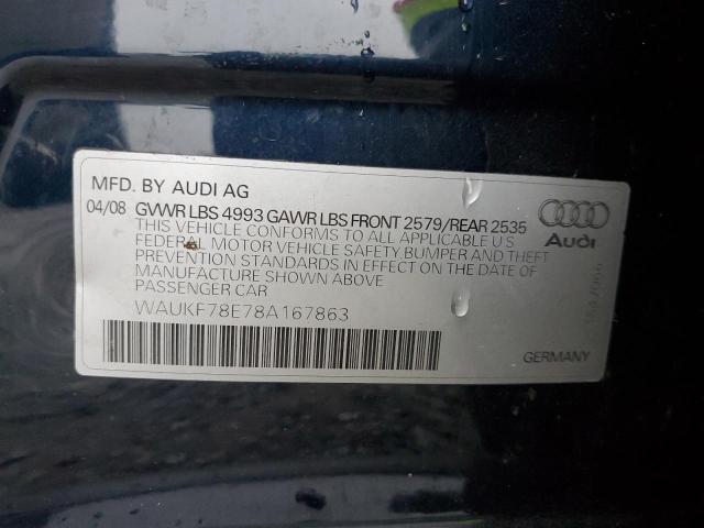 Photo 11 VIN: WAUKF78E78A167863 - AUDI A4 2.0T AV 