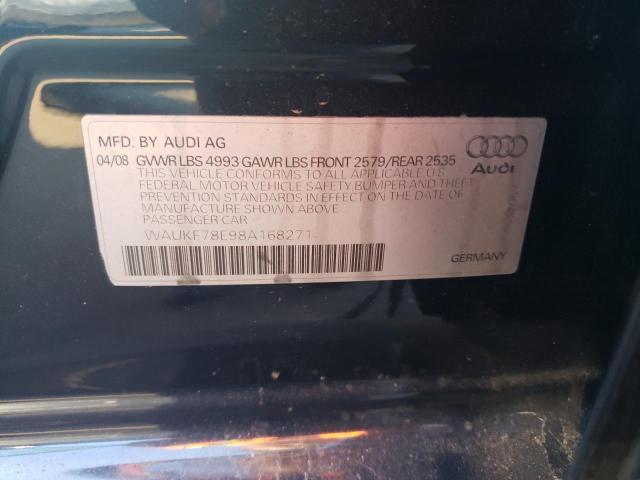 Photo 11 VIN: WAUKF78E98A168271 - AUDI A4 2.0T AV 