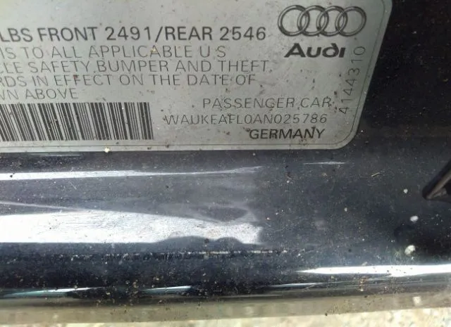 Photo 8 VIN: WAUKFAFL0AN025786 - AUDI A4 