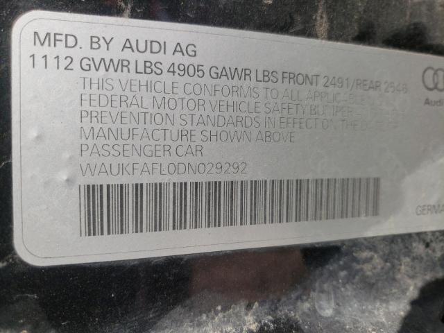 Photo 9 VIN: WAUKFAFL0DN029292 - AUDI A4 PRESTIG 