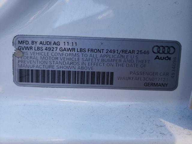 Photo 11 VIN: WAUKFAFL3CN017121 - AUDI A4 