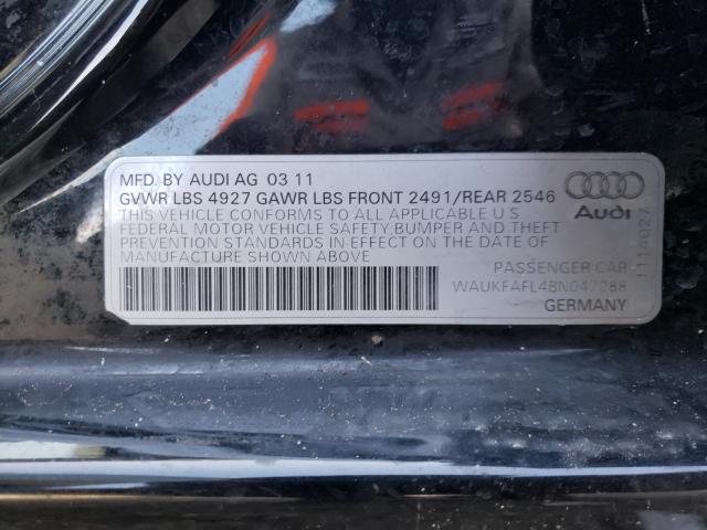 Photo 9 VIN: WAUKFAFL4BN047288 - AUDI A4 PRESTIG 