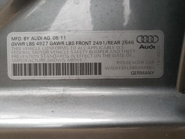 Photo 11 VIN: WAUKFAFL4BN054967 - AUDI A4 