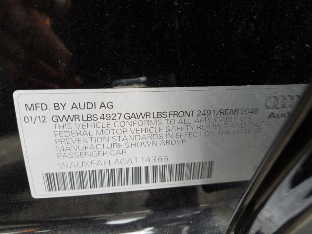 Photo 9 VIN: WAUKFAFL4CA114366 - AUDI A4 