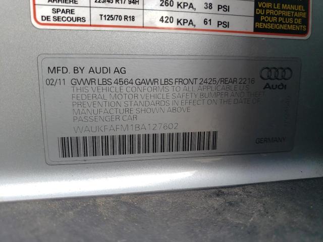 Photo 12 VIN: WAUKFAFM1BA127602 - AUDI A3 