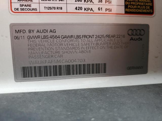 Photo 9 VIN: WAUKFAFM4CA004703 - AUDI A3 