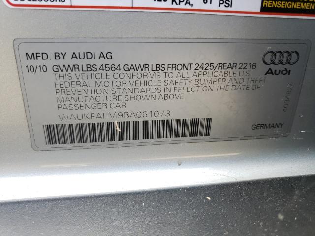 Photo 9 VIN: WAUKFAFM9BA061073 - AUDI A3 PREMIUM 