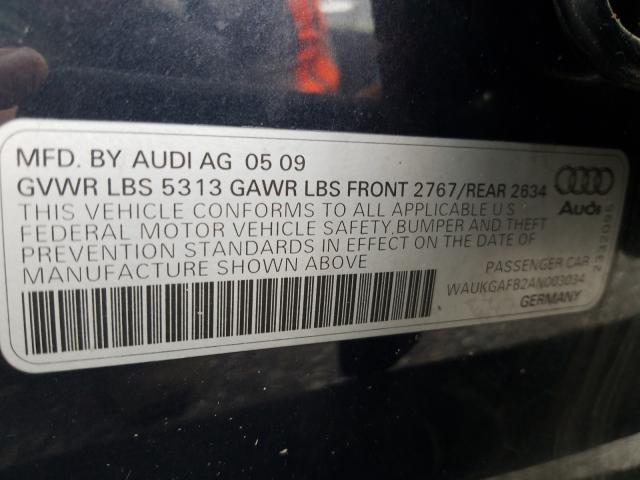 Photo 9 VIN: WAUKGAFB2AN003034 - AUDI A6 PRESTIG 