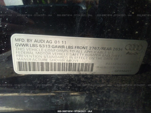 Photo 8 VIN: WAUKGAFB2BN053126 - AUDI A6 