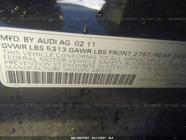 Photo 8 VIN: WAUKGAFB5BN060281 - AUDI A6 