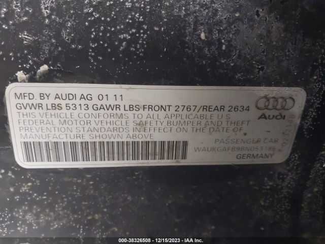 Photo 8 VIN: WAUKGAFB9BN053186 - AUDI A6 