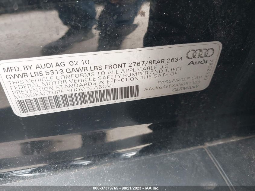 Photo 8 VIN: WAUKGAFBXAN057309 - AUDI A6 