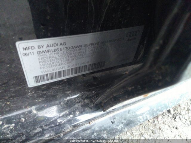 Photo 8 VIN: WAUKGAFL3CA012408 - AUDI S4 