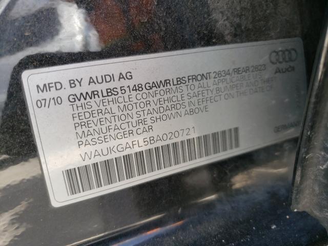 Photo 9 VIN: WAUKGAFL5BA020721 - AUDI S4 PRESTIG 