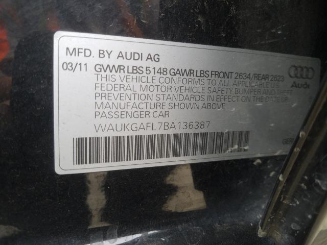 Photo 9 VIN: WAUKGAFL7BA136387 - AUDI S4 PRESTIG 