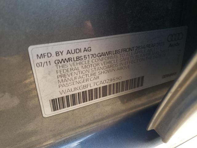 Photo 9 VIN: WAUKGBFL7CA029590 - AUDI S4 PRESTIG 