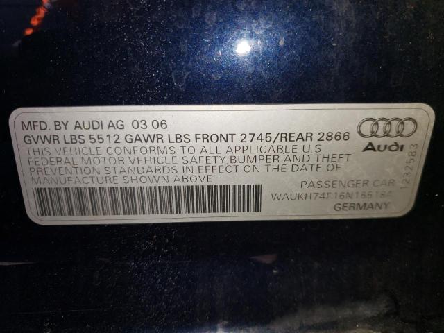 Photo 9 VIN: WAUKH74F16N165184 - AUDI A6 AVANT Q 