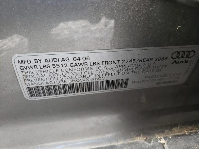 Photo 12 VIN: WAUKH74F56N177158 - AUDI A6 AVANT Q 