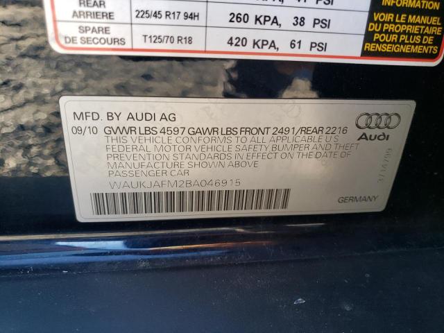 Photo 11 VIN: WAUKJAFM2BA046915 - AUDI A3 PREMIUM 