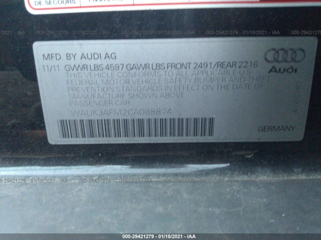 Photo 8 VIN: WAUKJAFM2CA088874 - AUDI A3 