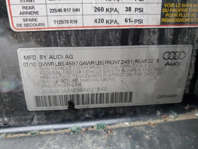 Photo 12 VIN: WAUKJAFM3BA021540 - AUDI A3 