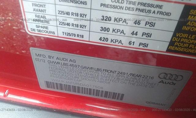 Photo 8 VIN: WAUKJAFM5DA017508 - AUDI A3 