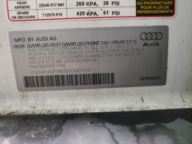 Photo 9 VIN: WAUKJAFM6AA060959 - AUDI A3 PREMIUM 