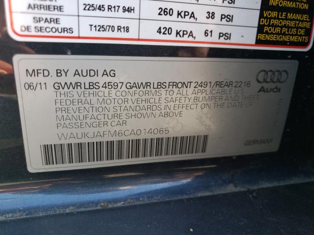 Photo 9 VIN: WAUKJAFM6CA014065 - AUDI A3 PREMIUM 