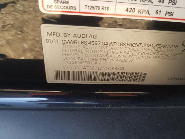 Photo 9 VIN: WAUKJAFM7BA105408 - AUDI A3 