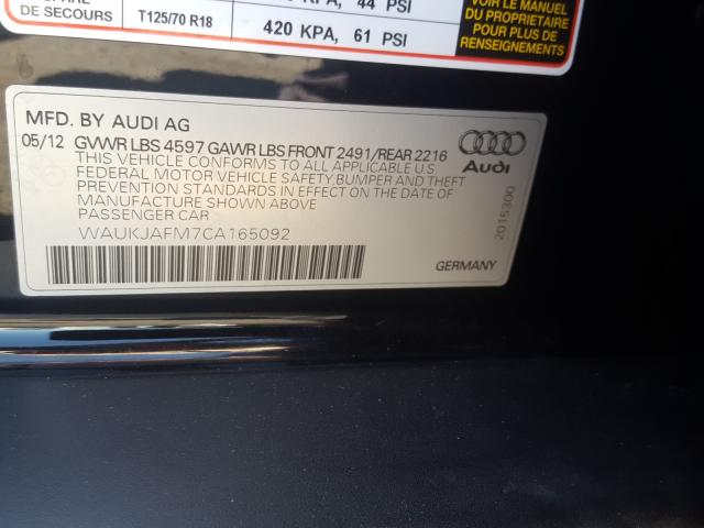 Photo 9 VIN: WAUKJAFM7CA165092 - AUDI A3 PREMIUM 