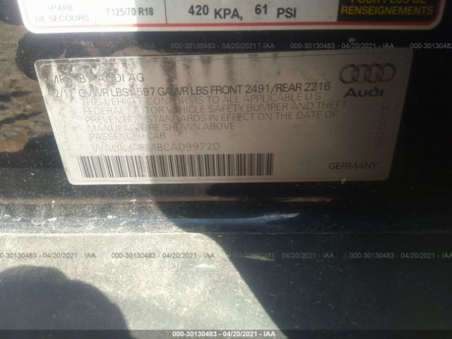 Photo 8 VIN: WAUKJAFM8CA099720 - AUDI A3 