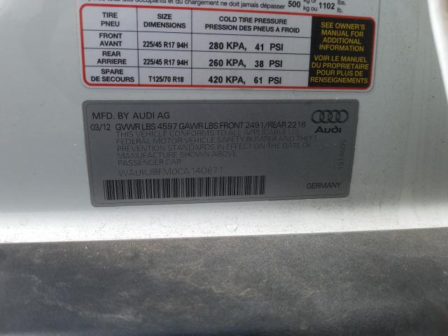 Photo 9 VIN: WAUKJBFM0CA140671 - AUDI A3 PREMIUM 