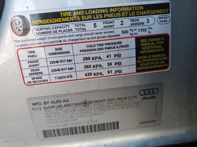 Photo 11 VIN: WAUKJBFM2CA116324 - AUDI A3 