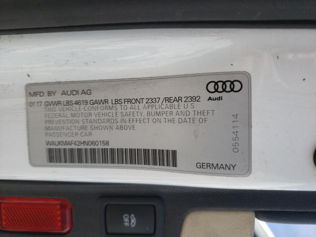 Photo 9 VIN: WAUKMAF42HN060158 - AUDI A4 ULTRA P 