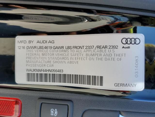 Photo 9 VIN: WAUKMAF44HN056483 - AUDI A4 