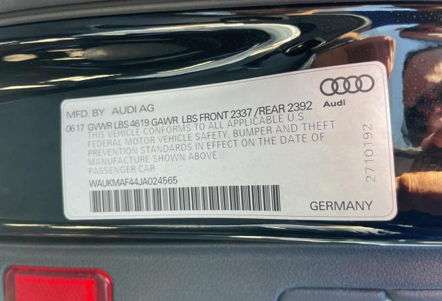 Photo 9 VIN: WAUKMAF44JA024565 - AUDI A4 PREMIUM 