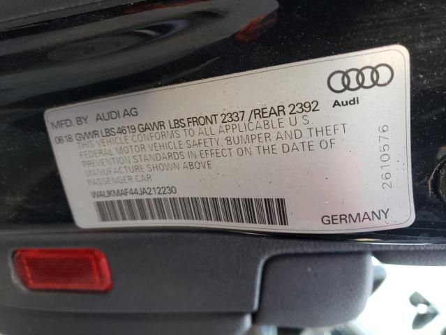 Photo 9 VIN: WAUKMAF44JA212230 - AUDI A4 PREMIUM 