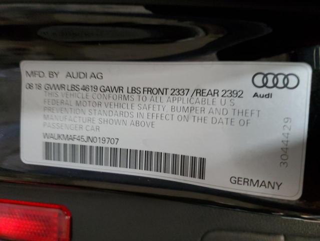 Photo 12 VIN: WAUKMAF45JN019707 - AUDI A4 PREMIUM 